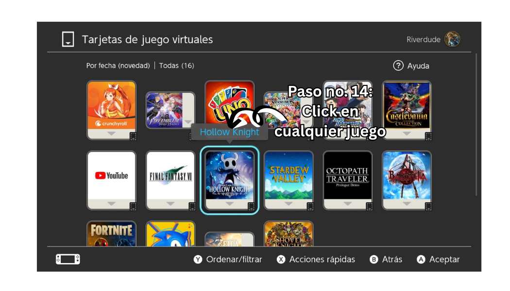 Paso 14 para instalar juegos